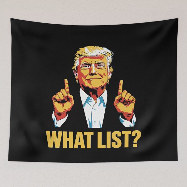 Item preview, What List Trump middle finger designed and sold by RsFilsingerArt.
