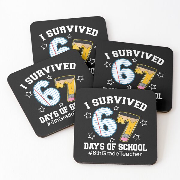 Item preview, 67 Funny Teacher Classic School I Student Survived of Meme 67 Days designed and sold by SteveSaccoro.