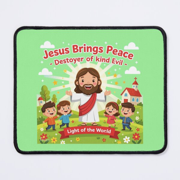 Item preview, Jesus Brings Peace – 3D Cute & Funny Divine Mission Scene, designed and sold by PaintMeWorld.