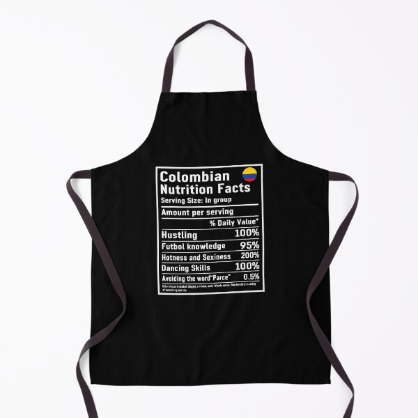 Item preview, Funny Colombia Nutrition Facts – Colombian Mentality Ingredients designed and sold by Suzy Perez Art.