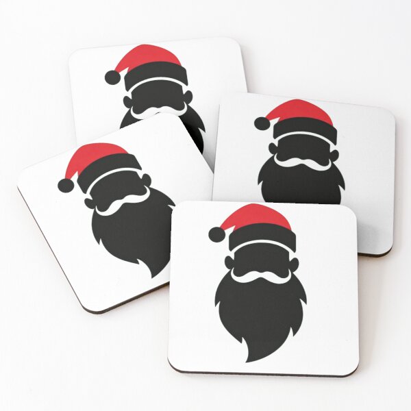 Item preview, Minimal Santa Face Silhouette - Modern Christmas Holiday Graphic designed and sold by BlueYasmine.