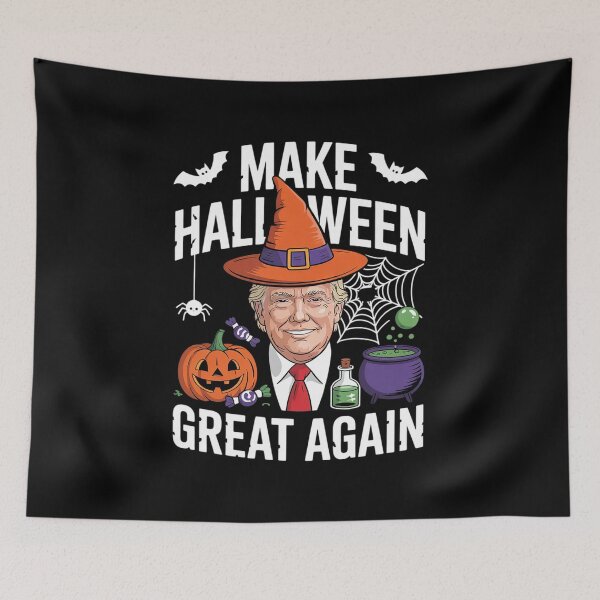 Item preview, Womens Make Halloween Great Again Trump Witch Jack O Lantern designed and sold by RsFilsingerArt.