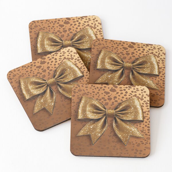 Item preview, Gold pattern with a bow designed and sold by saly55887.