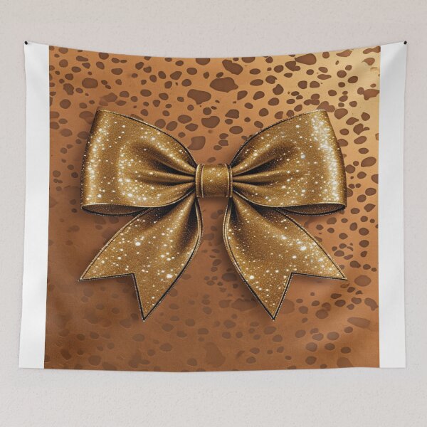 Item preview, Gold pattern with a bow designed and sold by saly55887.