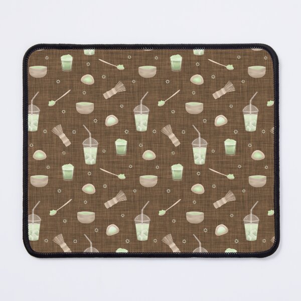 Item preview, Whimsical Matcha Green Tea Ritual with Mochi, Whisk, Cups and Tiny Flowers designed and sold by piptompatternco.