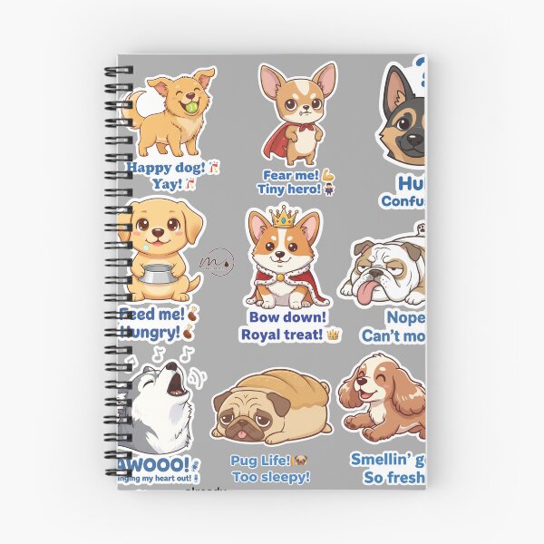 Item preview, These stickers are already available on WhatsApp and Telegram for you, plus a printable file. Sticker Pack: "Doggo Mood Swings" designed and sold by MiracleDroplet.