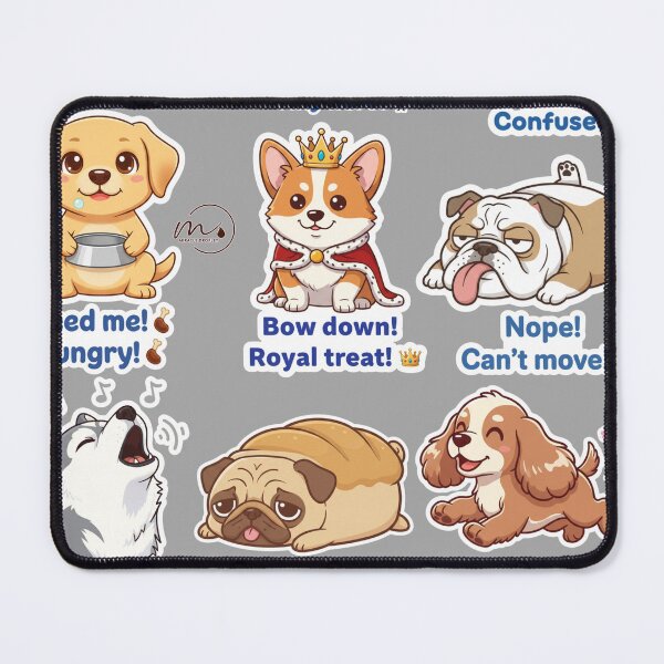 Item preview, These stickers are already available on WhatsApp and Telegram for you, plus a printable file. Sticker Pack: "Doggo Mood Swings" designed and sold by MiracleDroplet.