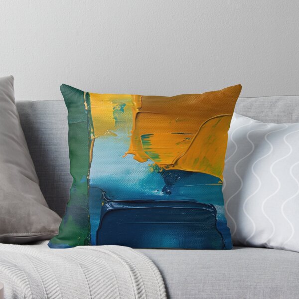 Item preview, A pattern of spilled colors of blue, yellow, and green designed and sold by saly55887.