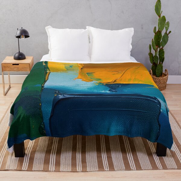 Item preview, A pattern of spilled colors of blue, yellow, and green designed and sold by saly55887.