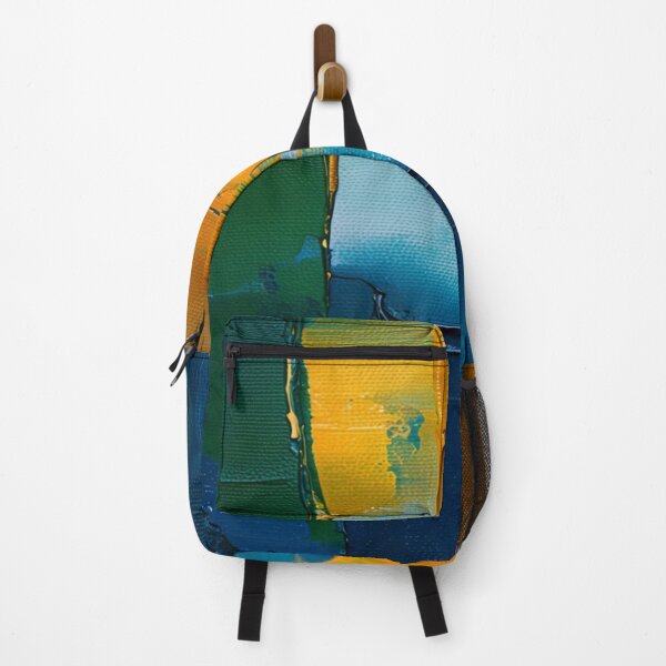 Item preview, A pattern of spilled colors of blue, yellow, and green designed and sold by saly55887.
