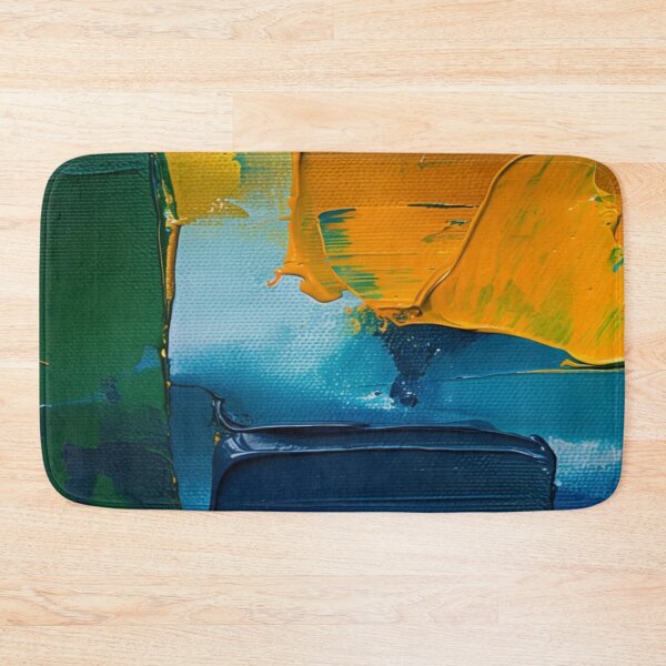 Item preview, A pattern of spilled colors of blue, yellow, and green designed and sold by saly55887.
