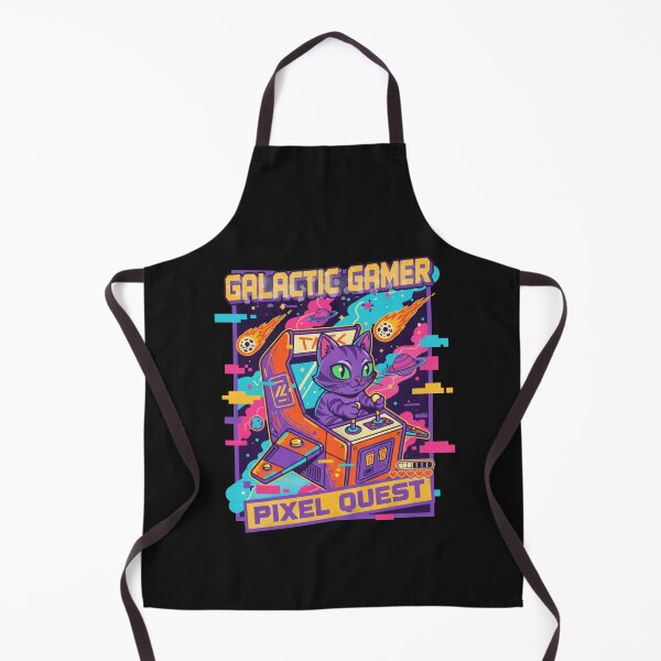 Item preview, Galactic Gamer Pixel Quest - Retro Cat Arcade Space Game designed and sold by AwesomeBeyondLimits.
