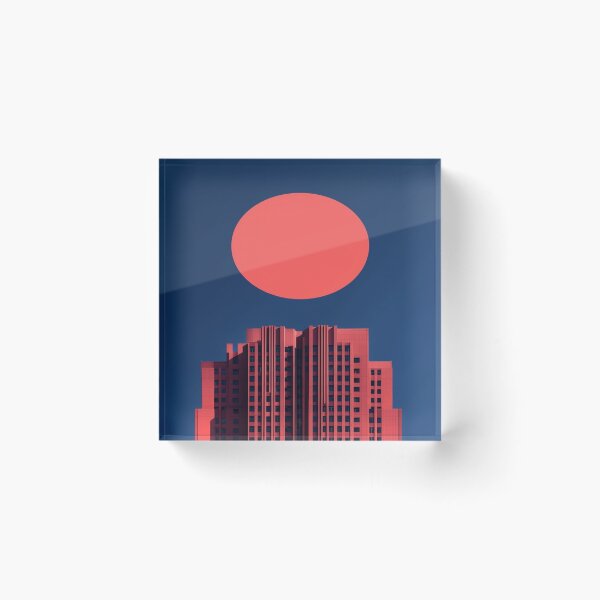 Item preview, Moon pattern and surreal architecture designed and sold by saly55887.