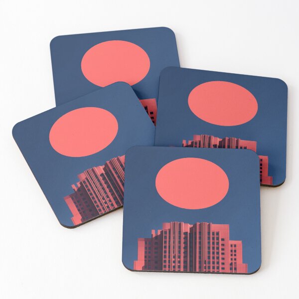Item preview, Moon pattern and surreal architecture designed and sold by saly55887.