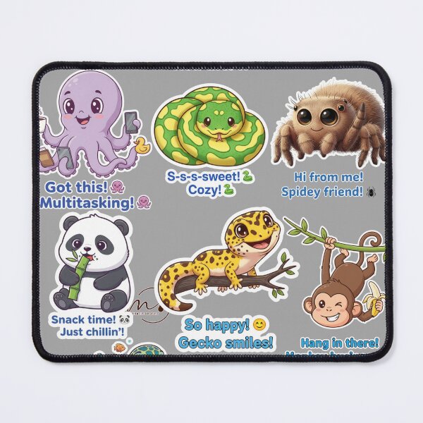 Item preview, These stickers are already available on WhatsApp and Telegram for you, plus a printable file. Sticker Pack: "Reptile Rainbow Vibe" designed and sold by MiracleDroplet.