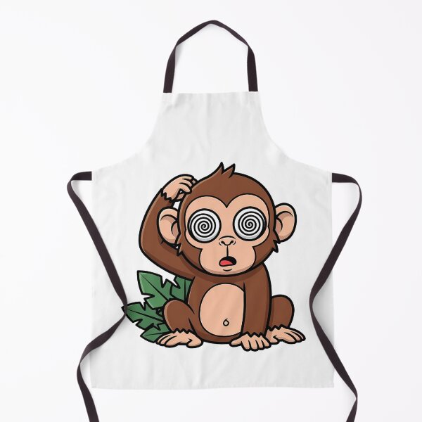 Item preview, Confused Hypnotized Monkey Funny Cartoon designed and sold by k3rstman1.