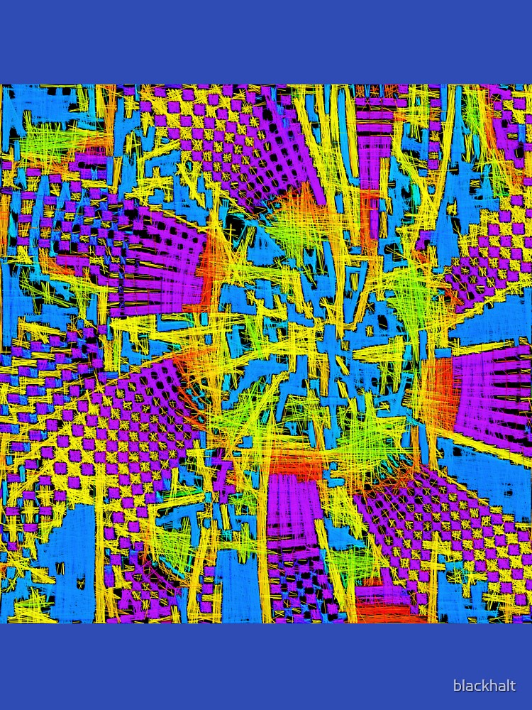 Thumbnail 7 of 7, Classic T-Shirt, Color elements of cyberspace designed and sold by blackhalt.