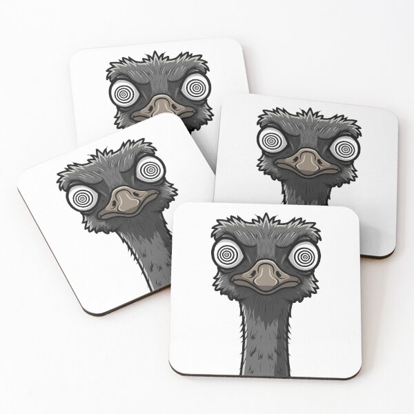 Item preview, Funny Ostrich Hypnotic Eyes Cartoon Animal designed and sold by k3rstman1.