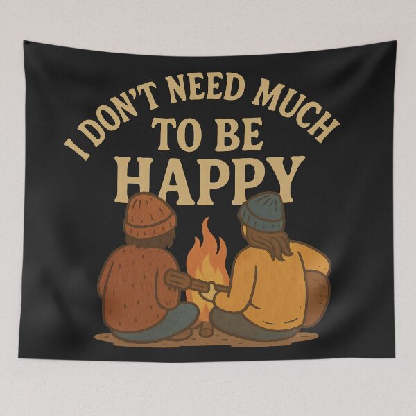 Item preview, Campfire Guitar Friends – Simple Life Illustration designed and sold by Ombrya.
