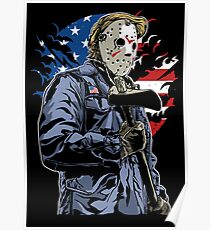 American Flag Axe Murderer Poster