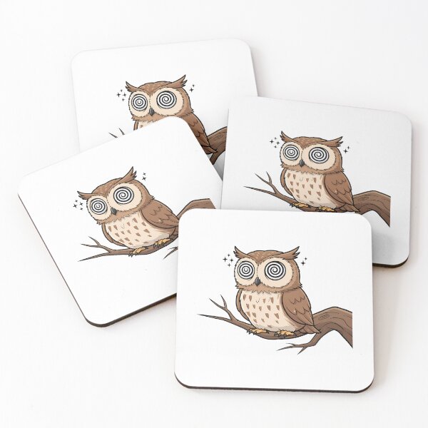 Item preview, Hypnotic Owl Funny Cartoon Bird designed and sold by k3rstman1.