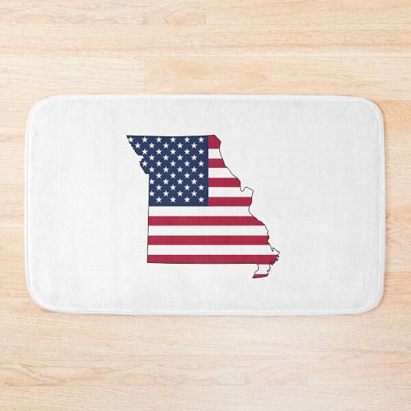 Item preview, Missouri USA Flag Silhouette – Stars and Stripes State Outline designed and sold by Paper Drip.