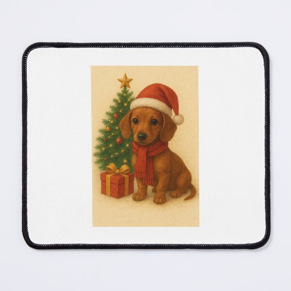 Item preview, dachshund puppy Christmas designed and sold by Roxy1230.