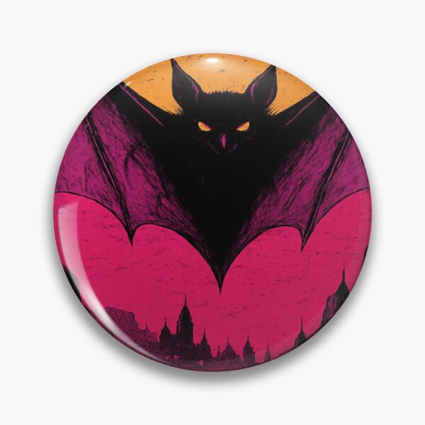 Item preview, A colorful bat pattern at night is enchanting designed and sold by saly55887.