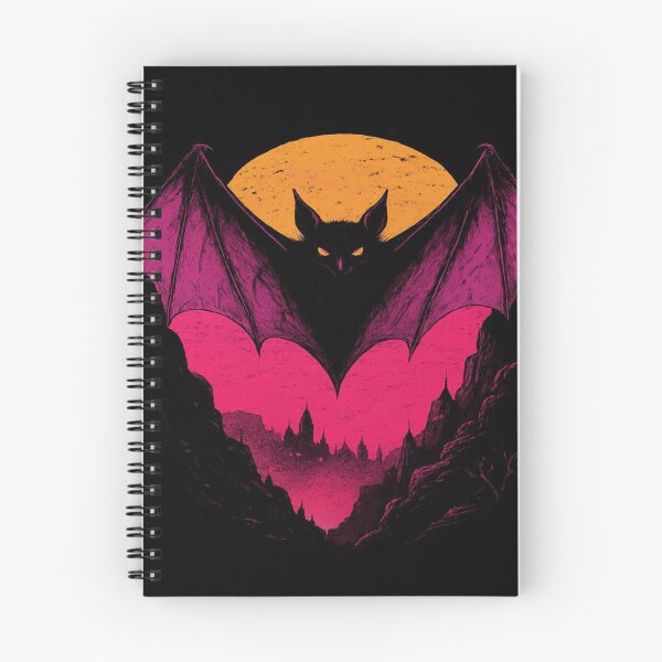 Item preview, A colorful bat pattern at night is enchanting designed and sold by saly55887.