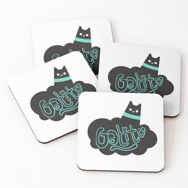 Item preview, Cute Gatito Cat Kawaii Illustration designed and sold by  Catpuccino.