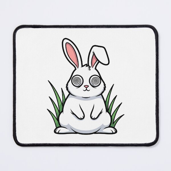 Item preview, Hypnotized White Rabbit Spiral Eyes Cartoon designed and sold by k3rstman1.