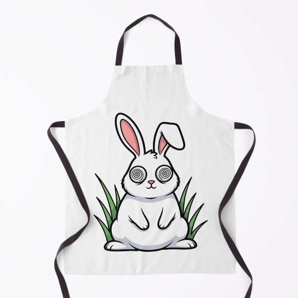 Item preview, Hypnotized White Rabbit Spiral Eyes Cartoon designed and sold by k3rstman1.