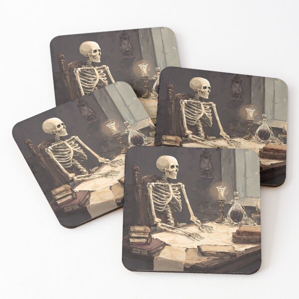 Item preview, Dark Academia: Scholarly Skeleton designed and sold by bapupa.