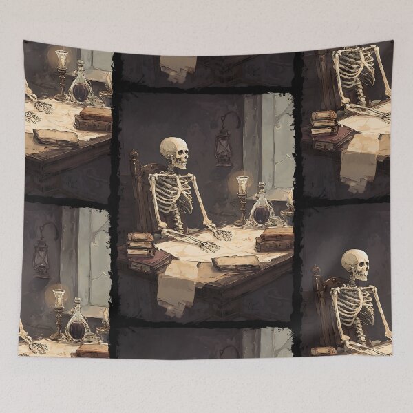 Item preview, Dark Academia: Scholarly Skeleton designed and sold by bapupa.