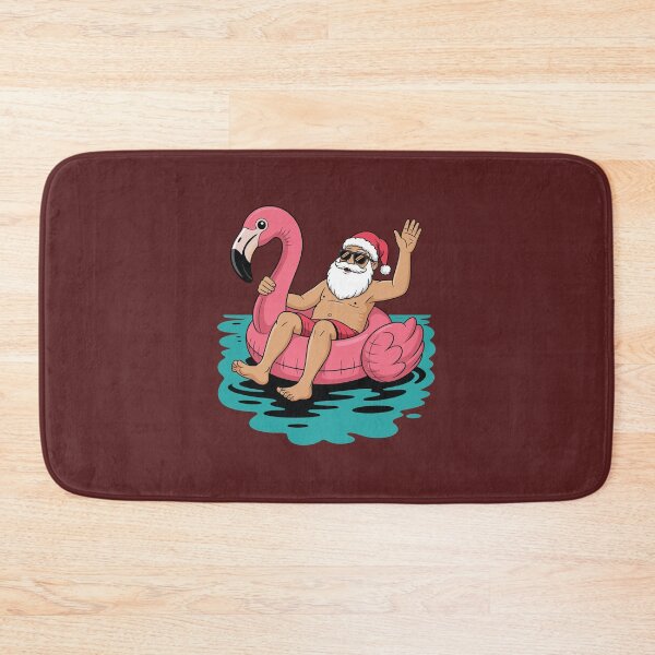 Item preview, Santa Flamingo Floatie Funny Christmas designed and sold by Trend Print Studio.