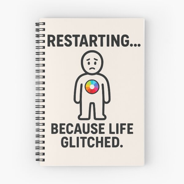 Item preview, Restarting Because Life Glitched Artwork designed and sold by HiteshArt111.