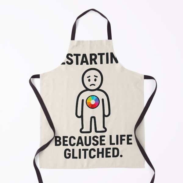 Item preview, Restarting Because Life Glitched Artwork designed and sold by HiteshArt111.