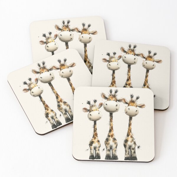 Item preview, GiRaFFe Zoo ANiMaL PRiNTS ' THe FuN GiRaFFeS ' GiRaFFe GiFTS BY SHiRLeY MaCARTHuR designed and sold by Shirley MacArthur Art.