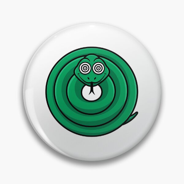 Item preview, Hypnotic Green Coiled Snake Cartoon designed and sold by k3rstman1.
