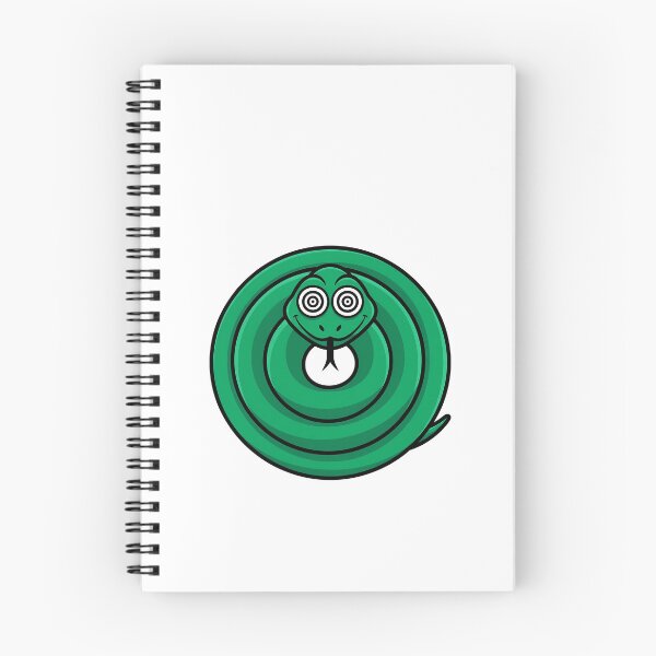 Item preview, Hypnotic Green Coiled Snake Cartoon designed and sold by k3rstman1.