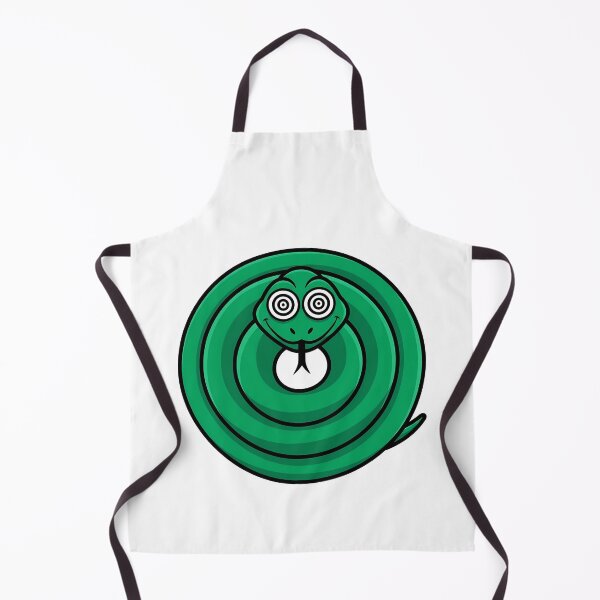 Item preview, Hypnotic Green Coiled Snake Cartoon designed and sold by k3rstman1.