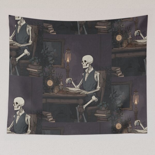 Item preview, Dark Academia: Anatomical Skeleton designed and sold by bapupa.