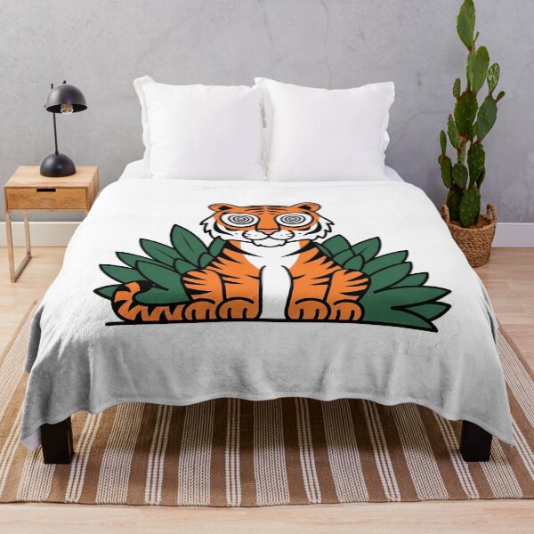 Item preview, Hypnotic Jungle Tiger Cartoon designed and sold by k3rstman1.
