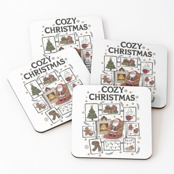 Item preview, Cozy Christmas Winter Scene   Warm Holiday Illustration designed and sold by RAFA butterfly .