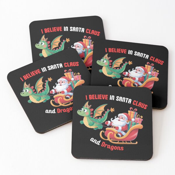 Item preview, I Believe in Santa Claus and Dragons – Funny Christmas Fantasy Design designed and sold by kamisclothes.