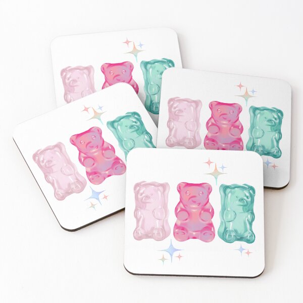 Item preview, Pastel Gummy Bears – Cute Soft Illustration designed and sold by iamKRUK.