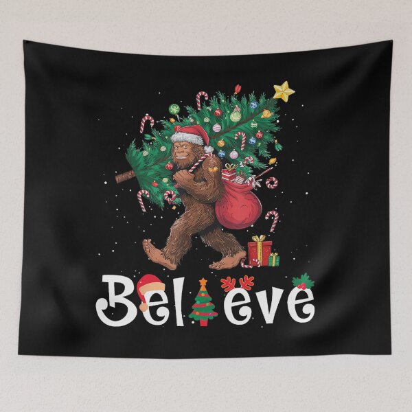 Item preview, Tree Vintage Bigfoot Christmas Lights Retro Classic Festive Christmas Holiday designed and sold by FrankyTepper.