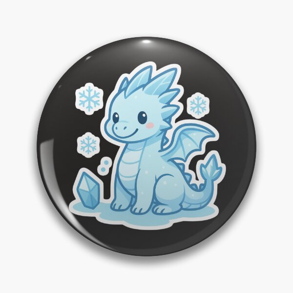 Item preview, Ice Dragon – Cute Kawaii Blue Baby Dragon Sticker designed and sold by Sksticker991.