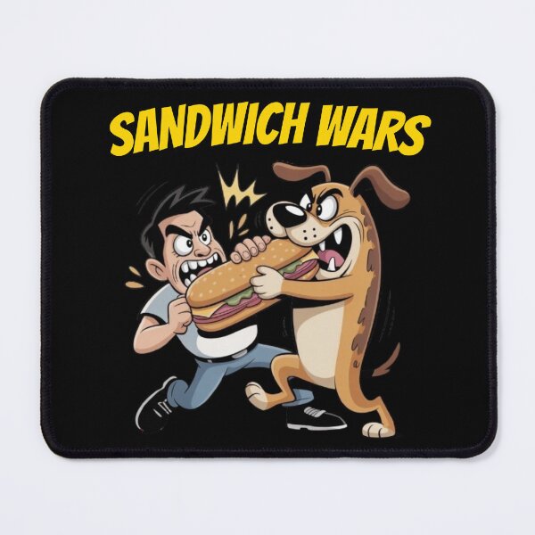 Item preview, Sandwich Wars – Funny Cartoon Food Fight with the Sandwich Guy designed and sold by kamisclothes.
