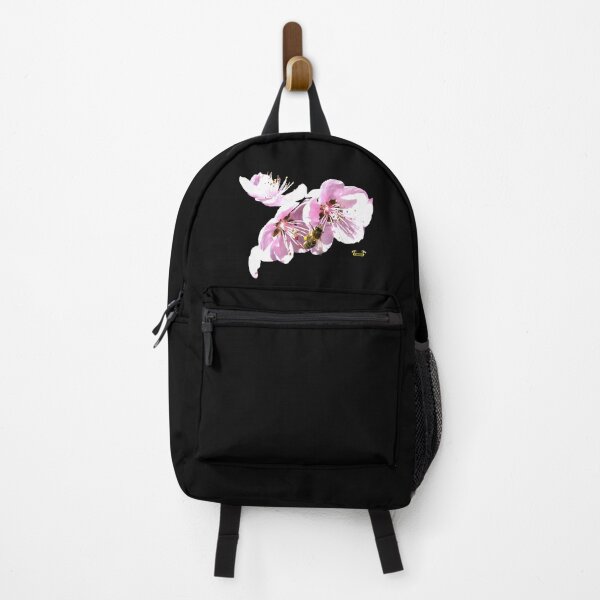 Item preview, Honeybee on apricot blossoms - Japanese / Swiss Artwork Photography designed and sold by Raphael Wolf.